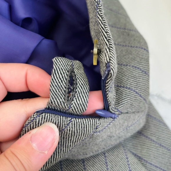 Vintage Harvé Benard Wool A-Line Skirt Size 12 - Picture 3 of 5